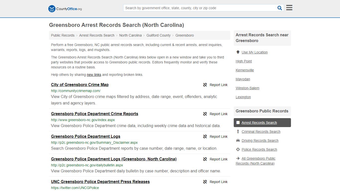 Arrest Records Search - Greensboro, NC (Arrests & Mugshots)